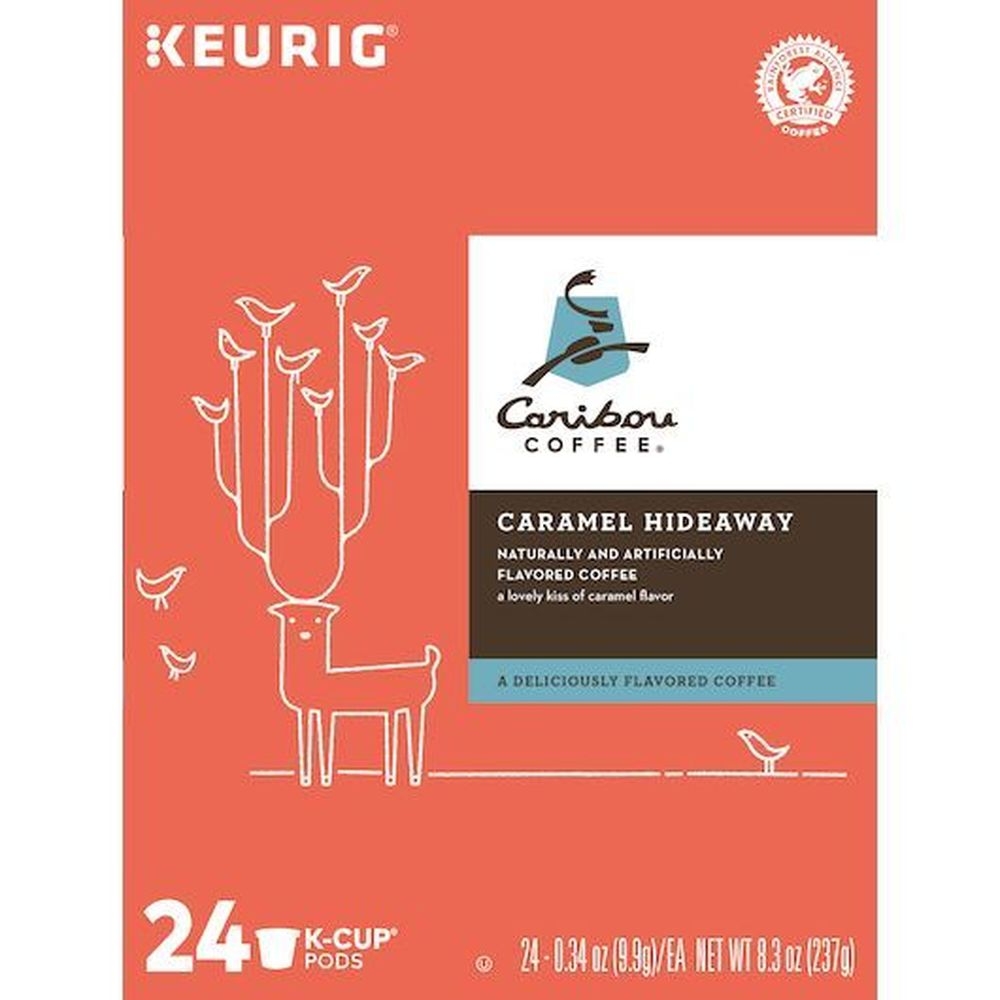 Caribou Coffee Caramel Hideaway Medium Roast Keurig K-Cup Pod, 24 count -- 4 per case