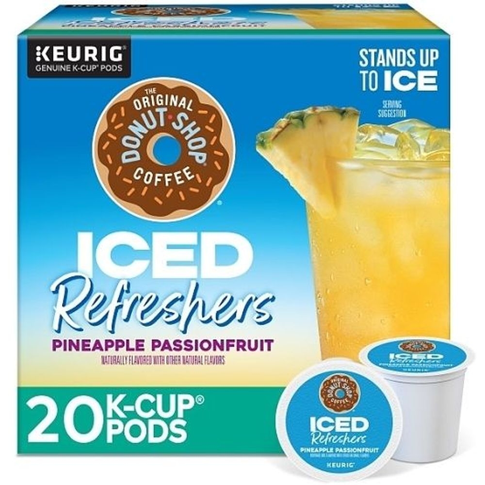 The Original Donut Shop Pineapple Passionfruit Iced Refresher K Cup Pod, 20 count -- 4 per case