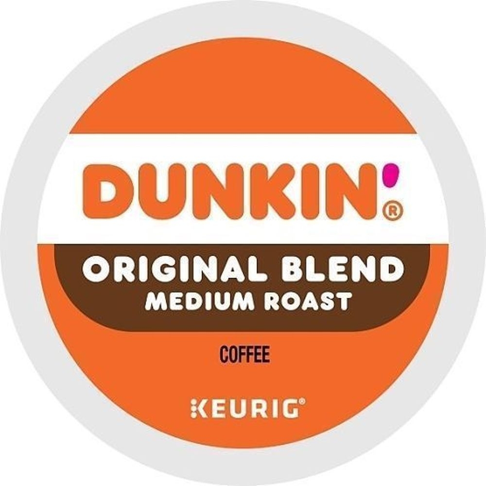 Dunkin Donuts Medium Roast Original Blend K Cup Coffee Pod, 22 count -- 4 per case