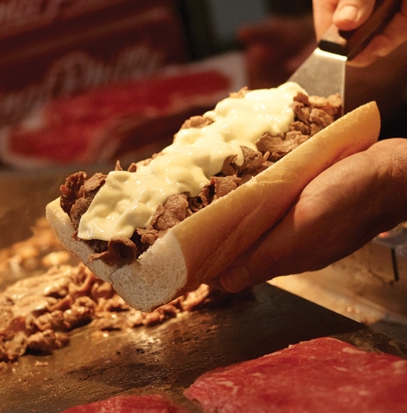 Original Philly WOW Seasoned Beef Sandwich Slices, 5 Ounce -- 32 per case.