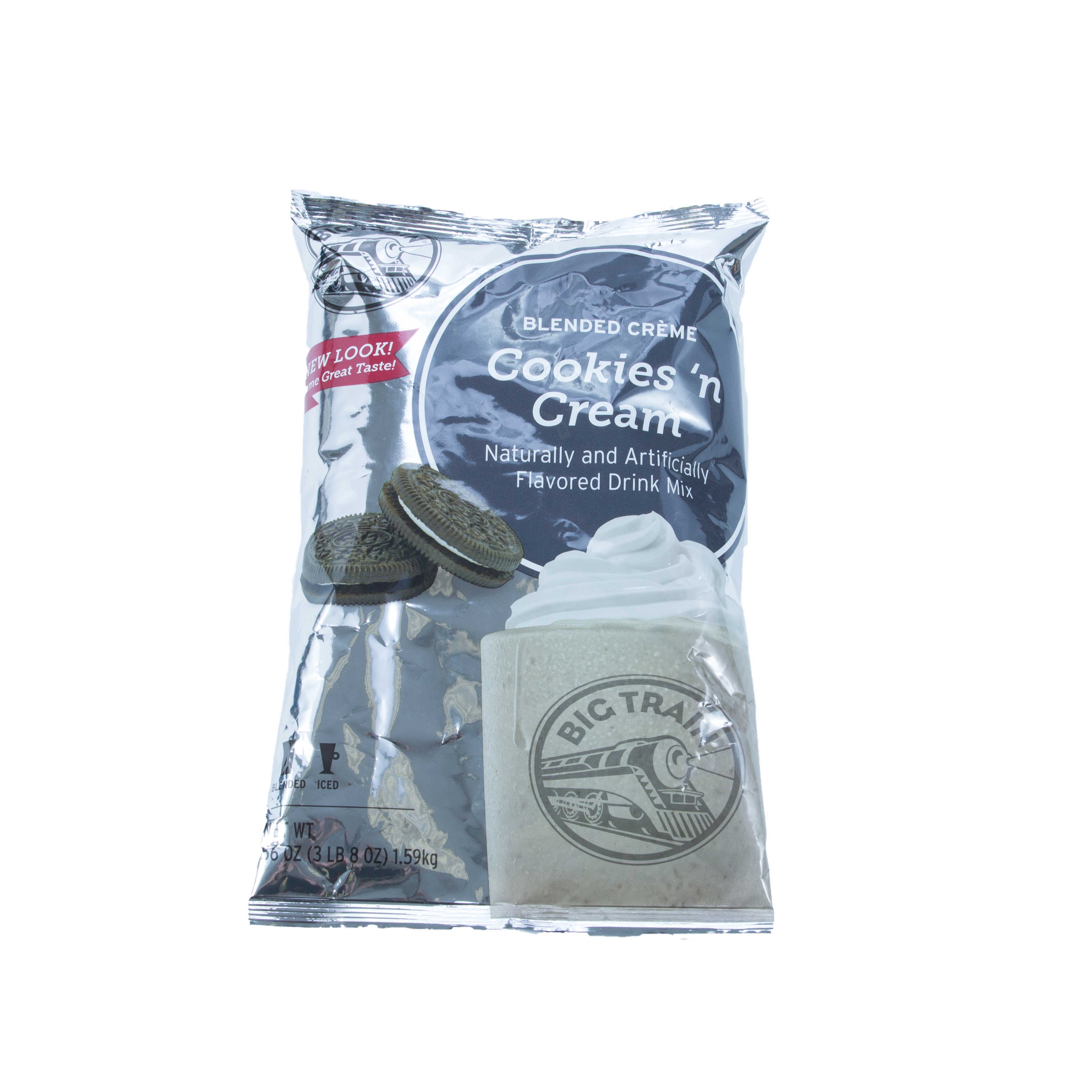 Big Train Cookies N Cream Blended Creme Frappe Mix, 3.5 Pound -- 5 per case.