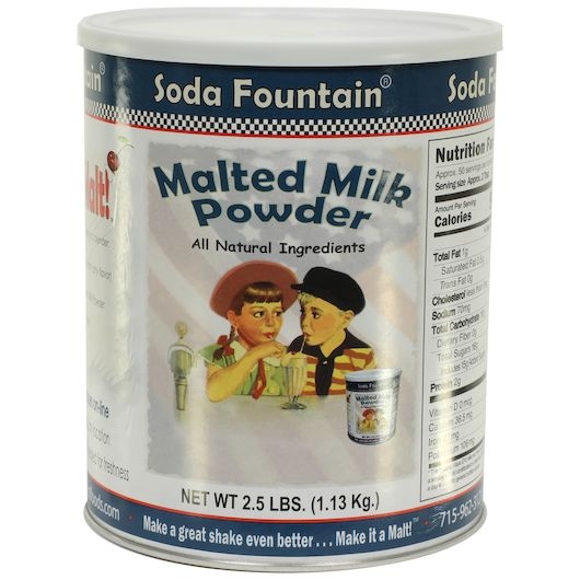 Soda Fountain Malted Milk Powder, 2.5 Pound -- 6 per case