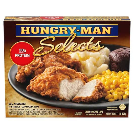 Hungry Man Classic Fried Chicken, 16.5 Ounce -- 8 per case.