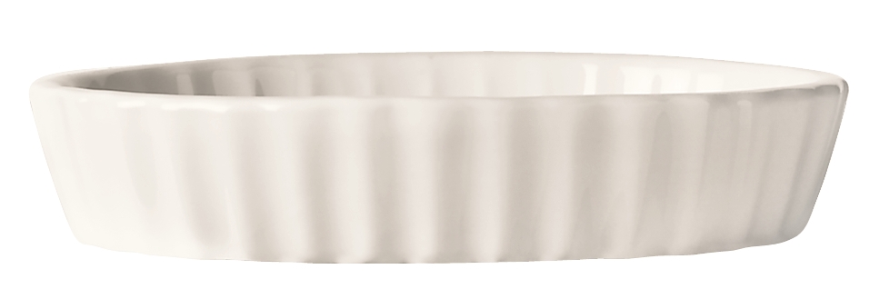 World Tableware Bedrock Bright White Oval Creme Brulee, 4 Ounce -- 24 per case