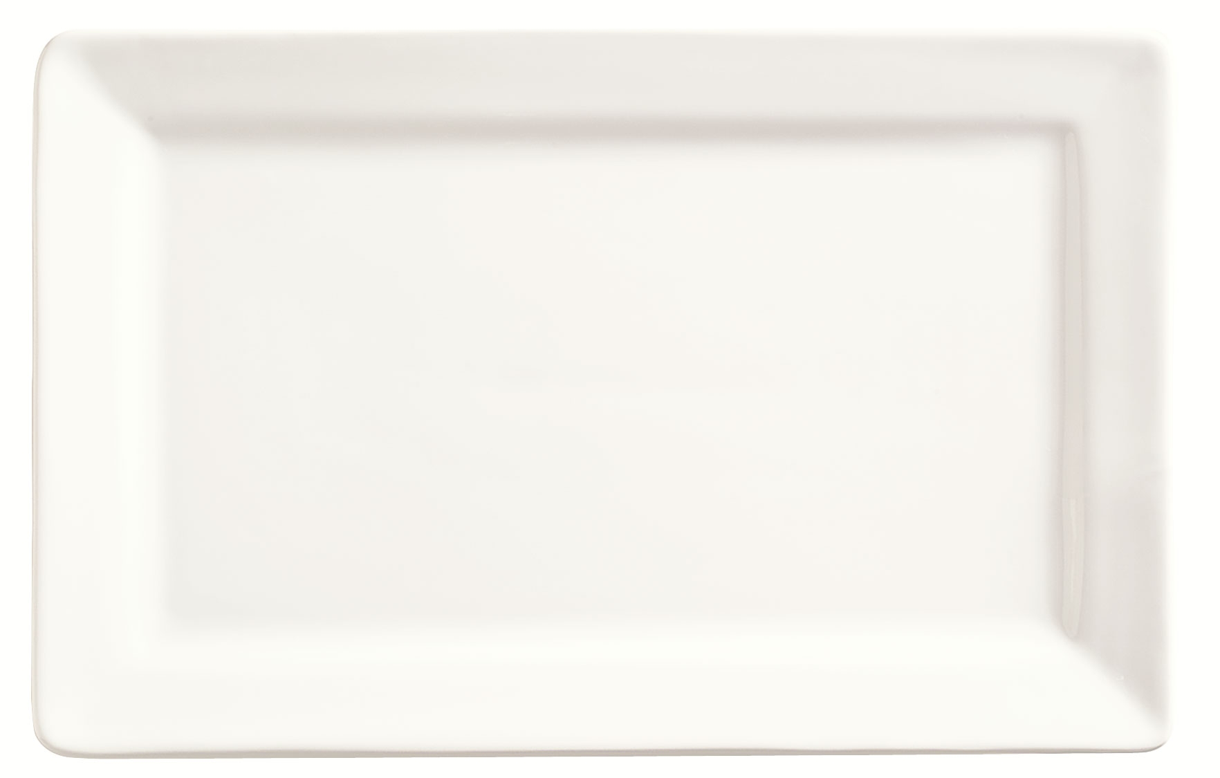 World Tableware Slate Collection Porcelain Ultra Bright White Rectangular Plate, 11 x 7 inch -- 12 per case