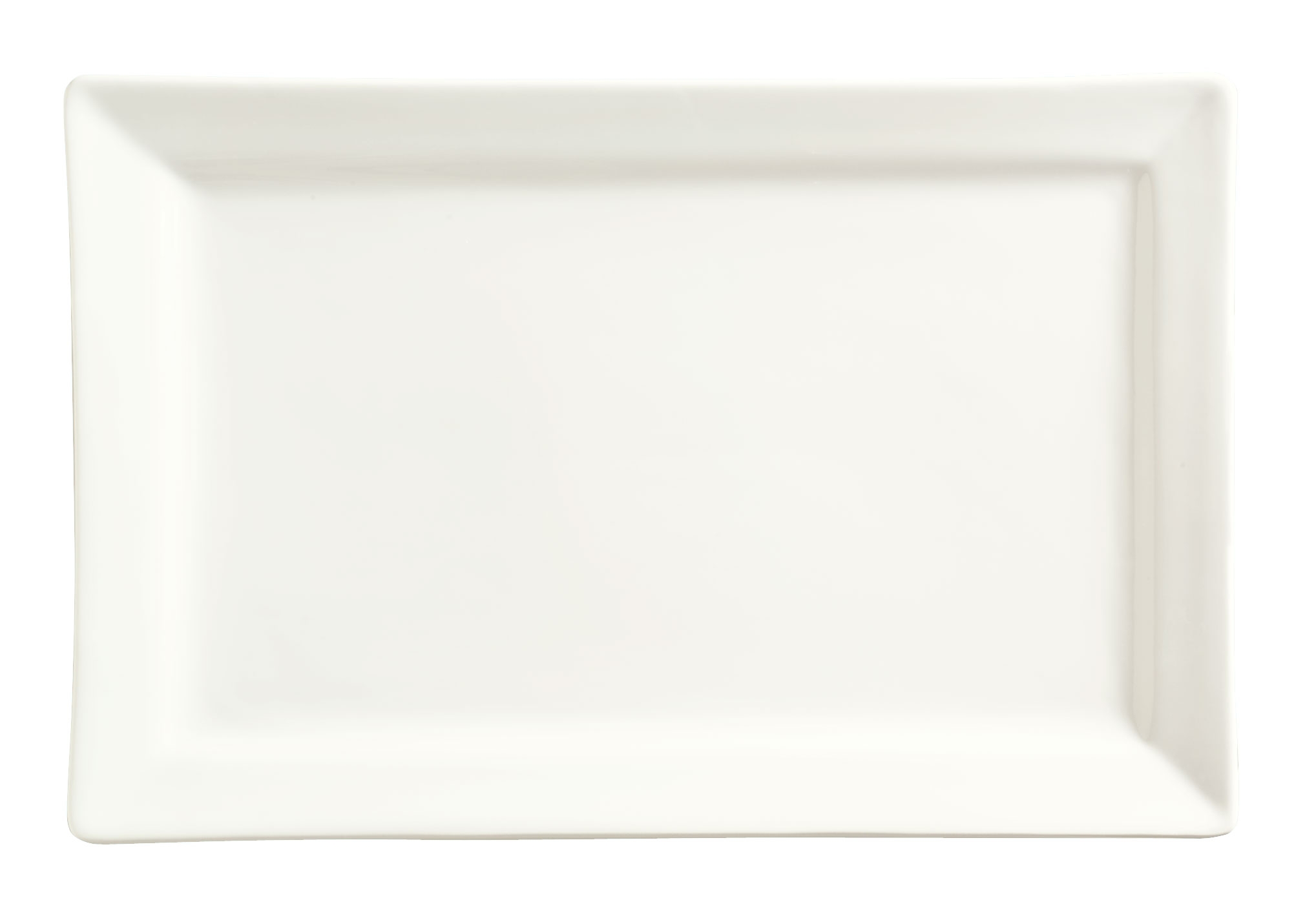 World Tableware Slate Collection Porcelain Ultra Bright White Rectangular Plate, 12 x 8 inch -- 12 per case