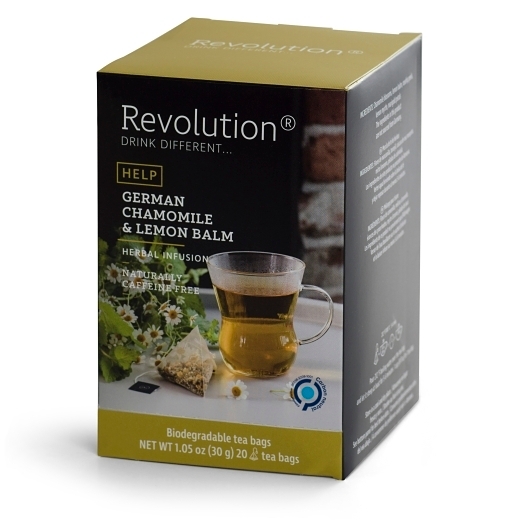Revolution German Chamomile and Lemon Balm Herbal Infusion Tea, 20 count -- 6 per case