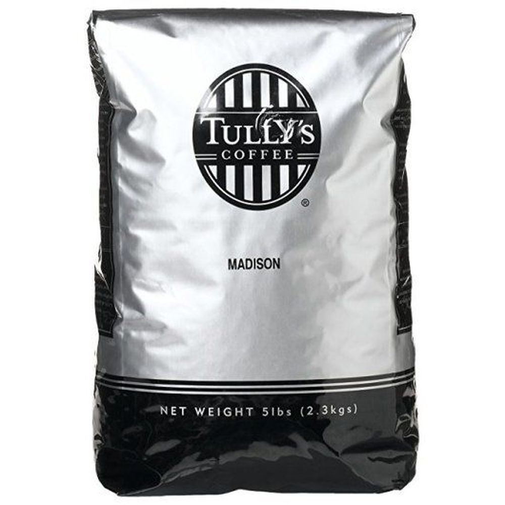 Tullys Madison Blend Whole Bean Coffee, 5 Pound -- 2 per case