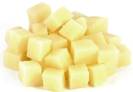 Commodity Canned Fruit and Vegetables Diced Potatoes, 10 Pound Can -- 6 per case