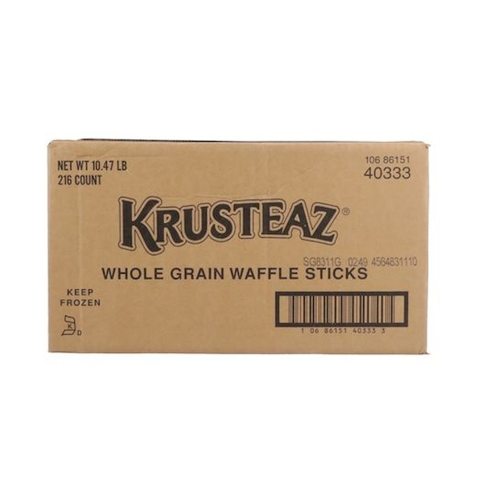 Krusteaz Stick Premium Whole Grain Belgian Waffle, 0.78 Ounce -- 216 per case