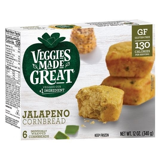 Veggies Made Great Jalapeno Cornbread, 6 count -- 8 per case