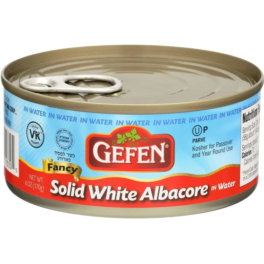 Gefen Solid White Albacore Tuna in Water, 6 Ounce -- 48 per case