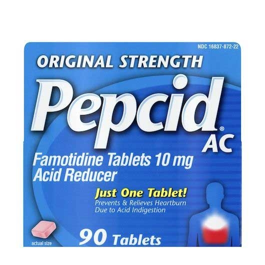 Pepcid Acid Reducer Tablet - 90 count per pack -- 24 packs per case