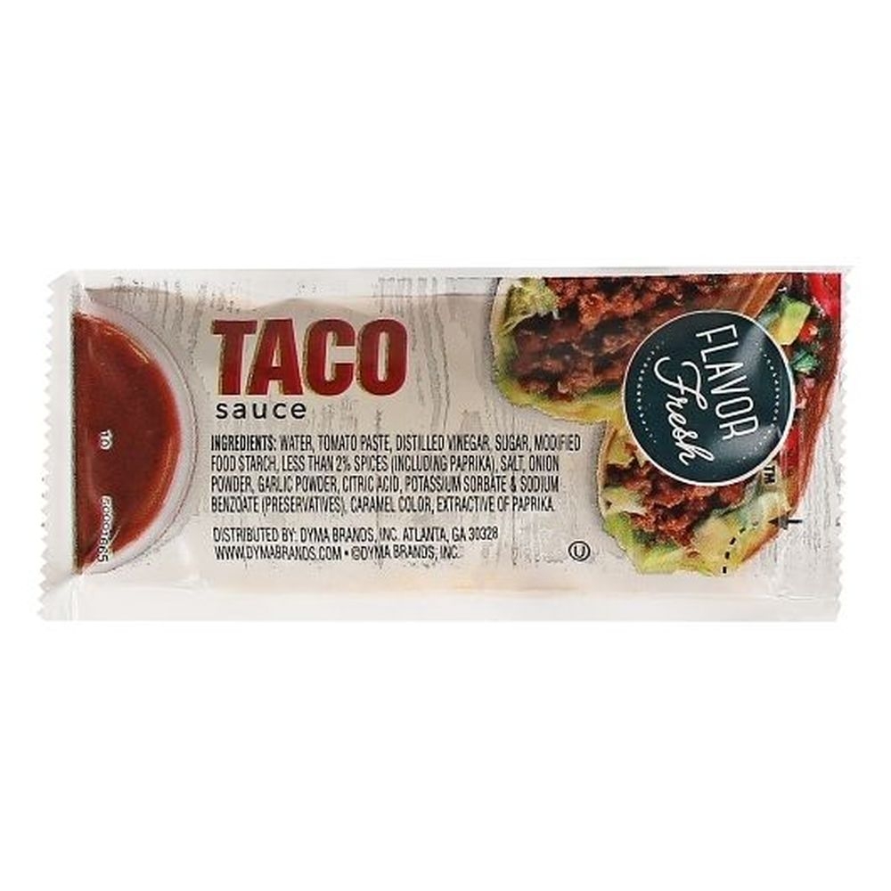 Flavor Fresh Taco Sauce Pouch, 9 Gram -- 200 per case.