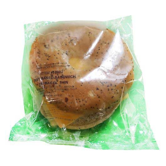 SK Food Group Plant Based Breakfast Sandwich On Everything Bagel Thin, 24 count