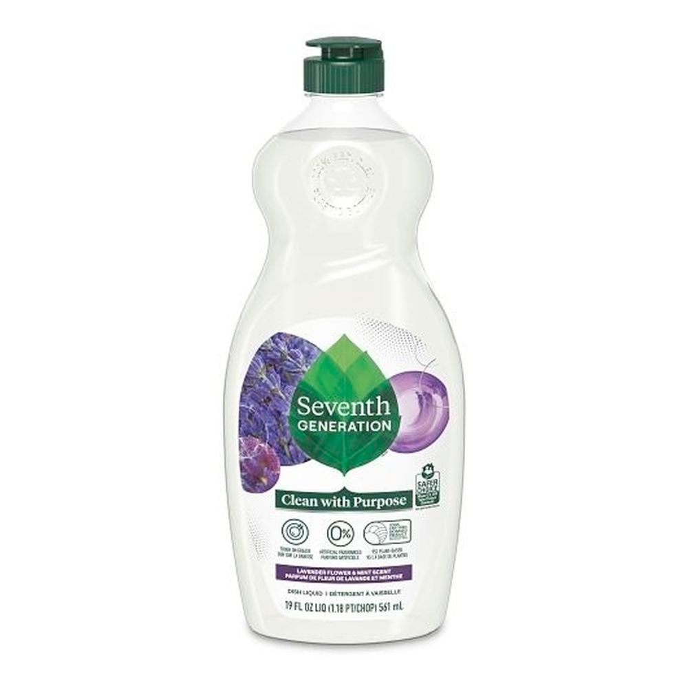 Seventh Generation Lavender Mint Dish Liquid, 19 Fluid Ounce -- 6 per case