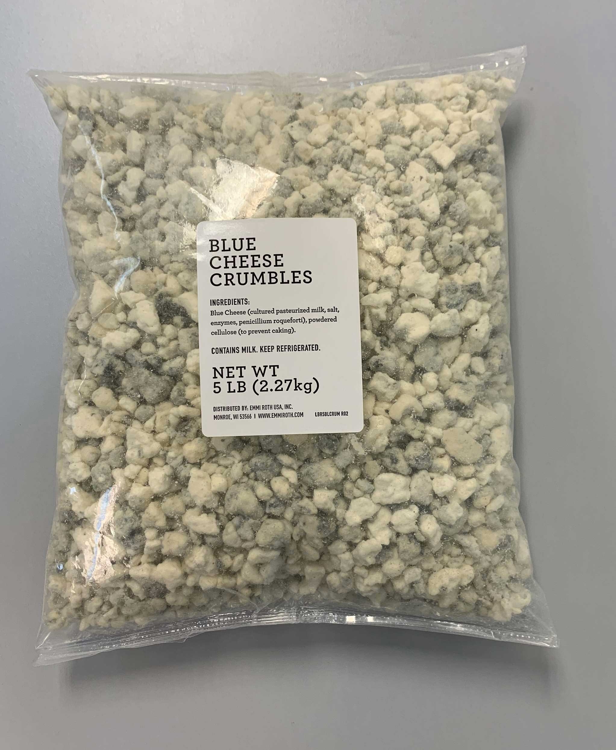Roth Blue Cheese Crumble, 5 Pound -- 4 per case