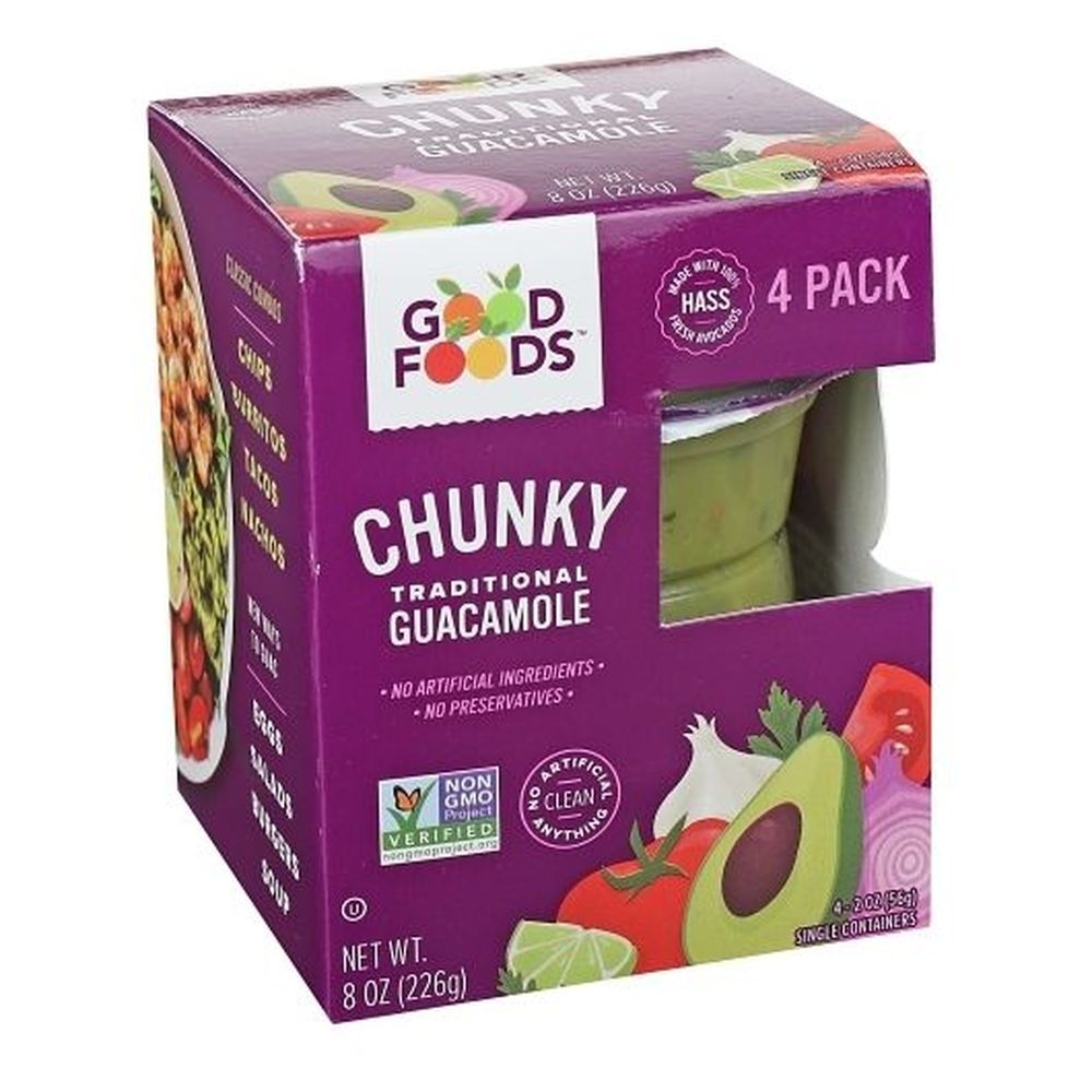 Good Foods Chunky Guacamole, 2 Ounce -- 6 per case
