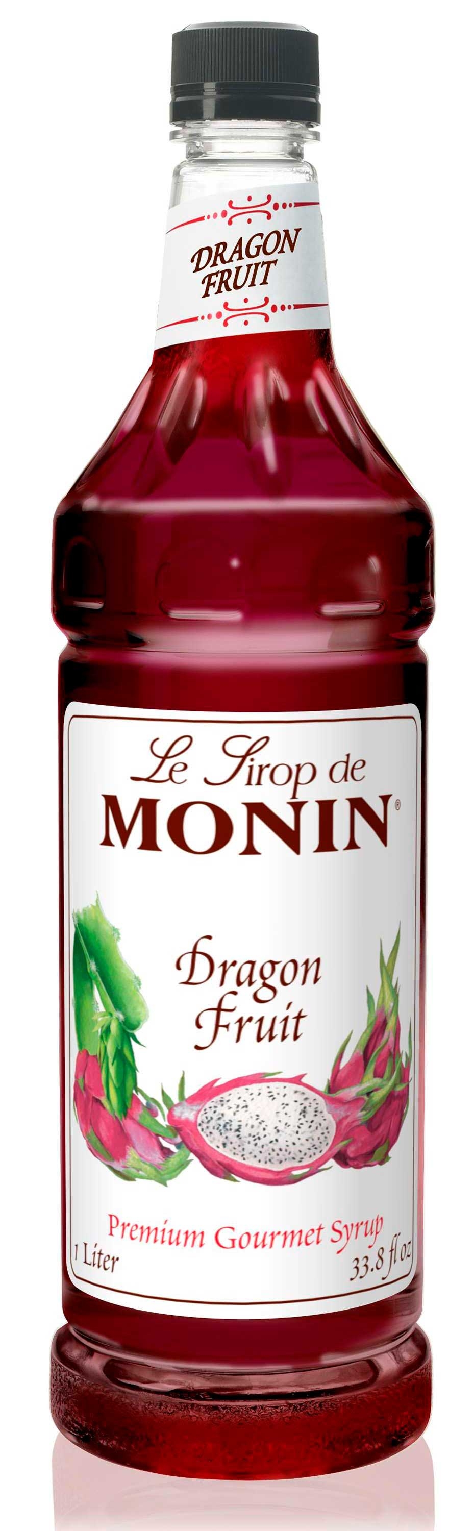 Monin Dragon Fruit Gourmet Syrup, 1 Liter -- 4 per case