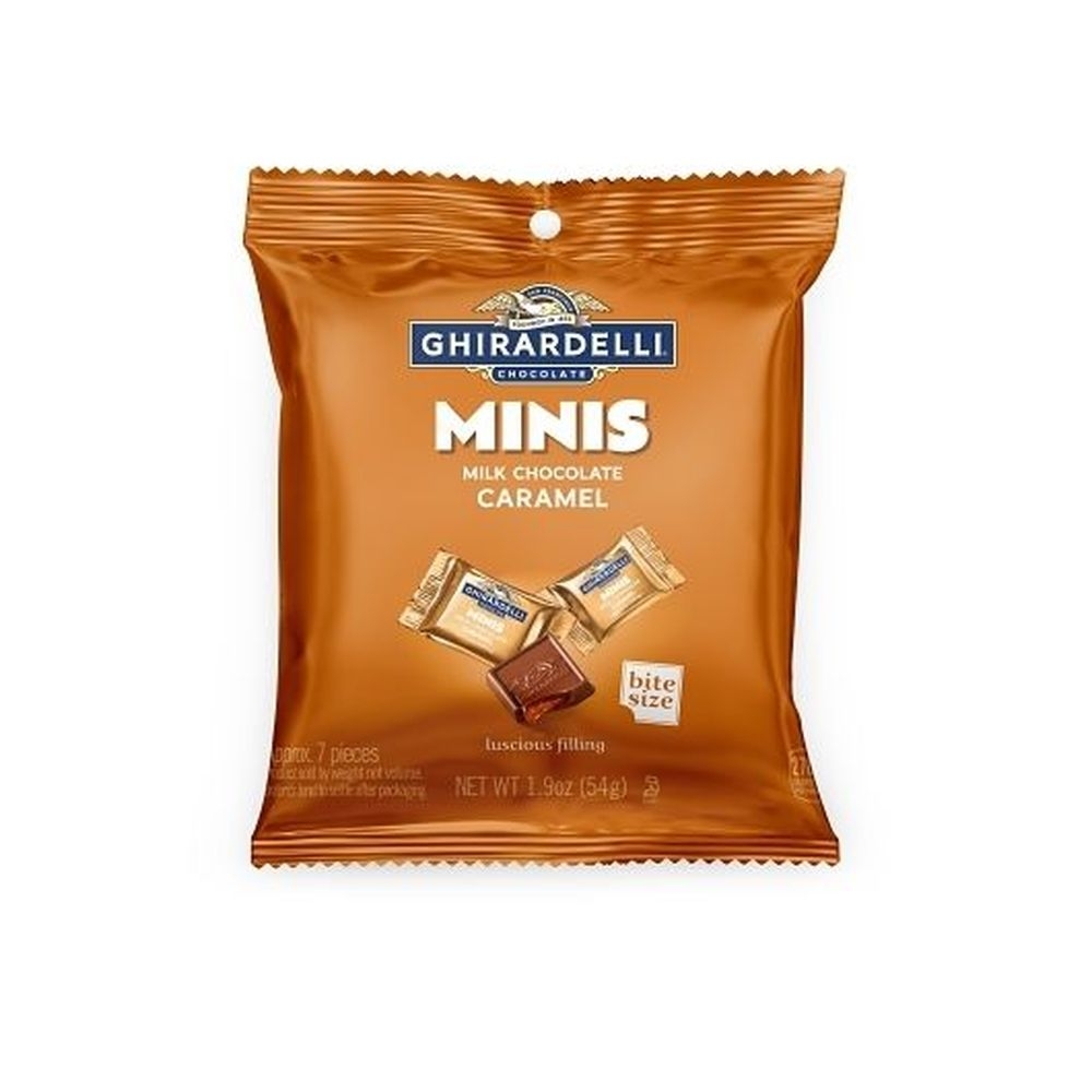 Ghirardelli Minis Caramel Milk Chocolate, 1.9 Ounce -- 12 per case