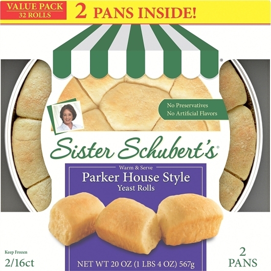 Sister Schubert Parker House Rolls - Twin Pack, 20 Ounce -- 6 per case
