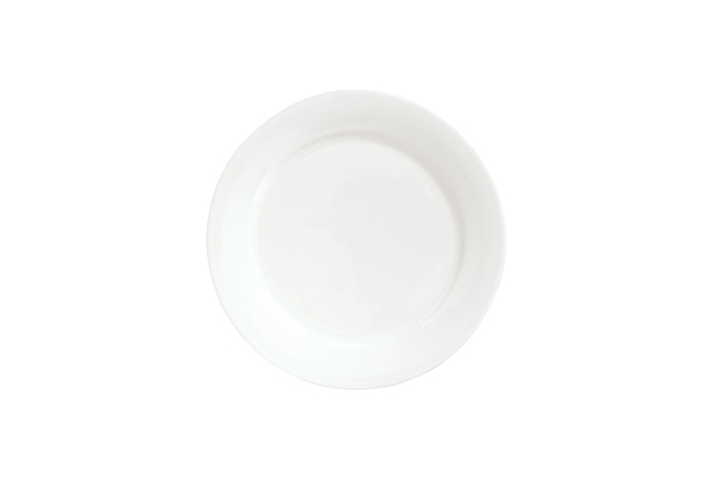 Syracuse China Baroque Bone Ultra White International Dinner Plate, 11.38 inch -- 12 per case.