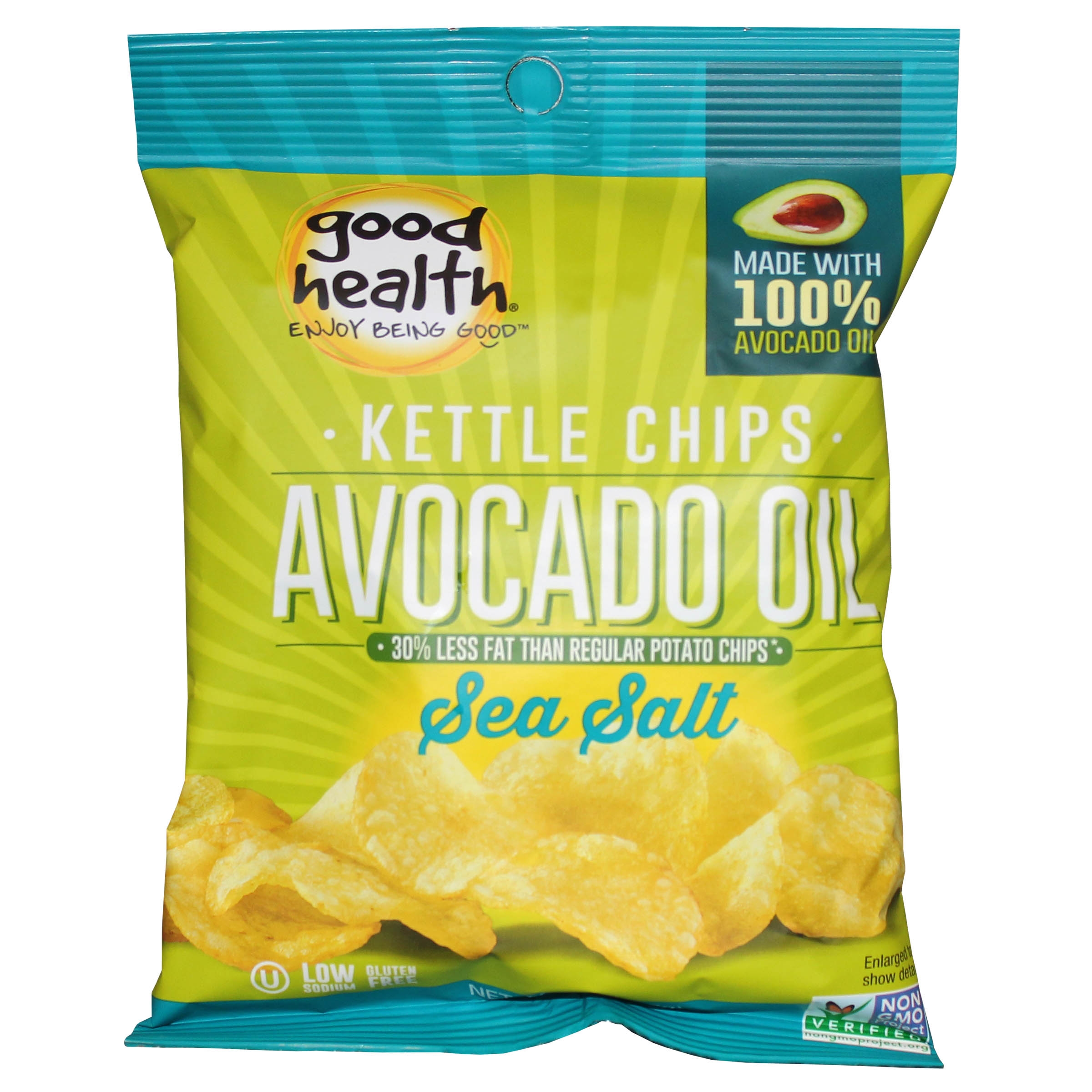 Good Health Natural Sea Salt Avocado Oil Kettle Chips, 1 Ounce -- 30 per case.