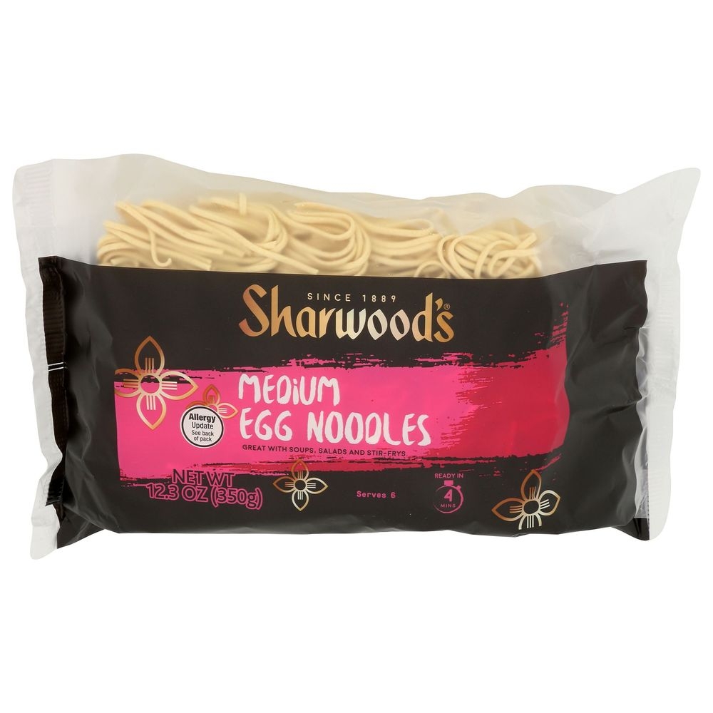 Sharwoods Chinese Medium Egg Noodles, 12.3 Ounce -- 8 per case