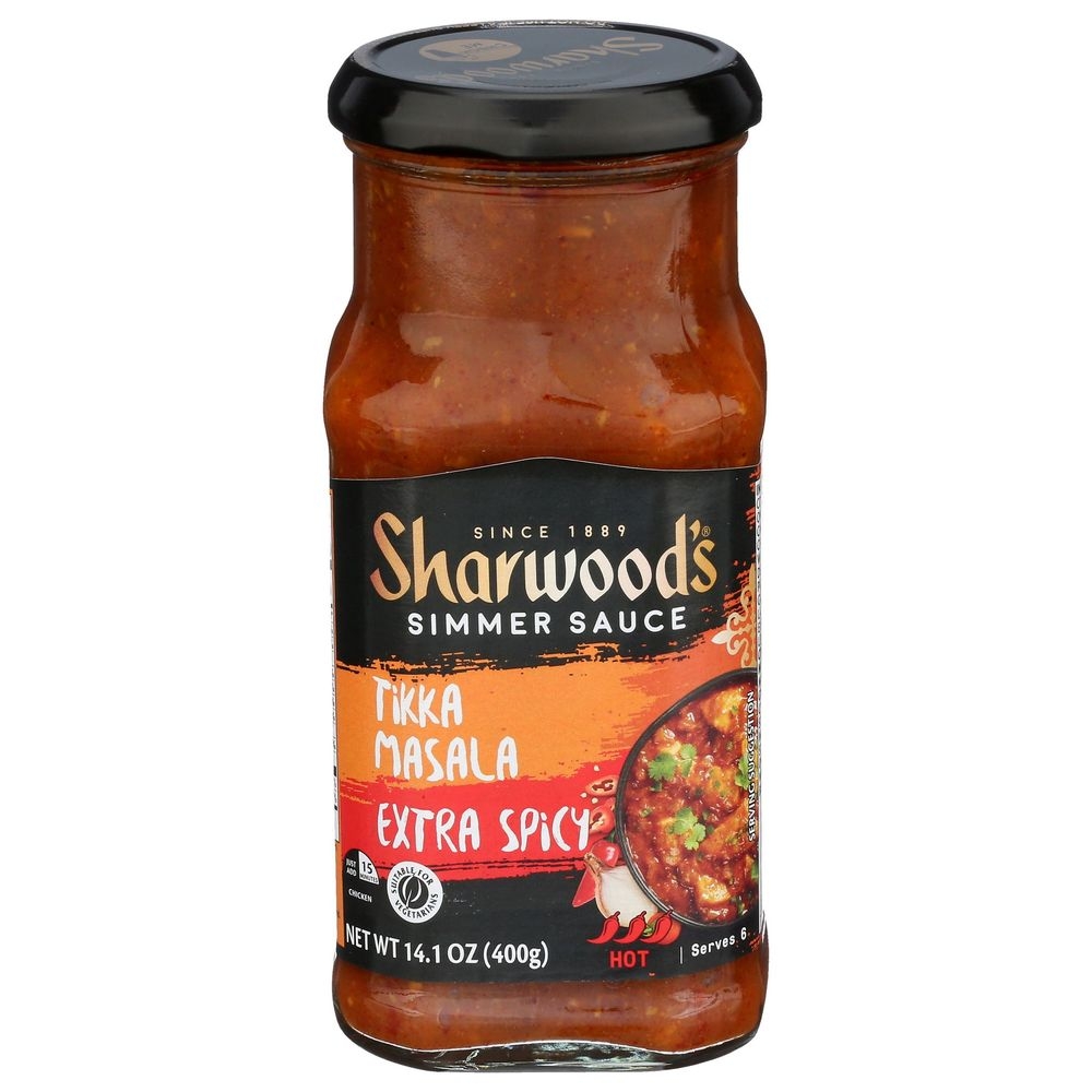 Sharwoods Extra Spicy Tikka Masala Simmer Sauce, 14.1 Ounce -- 6 per case