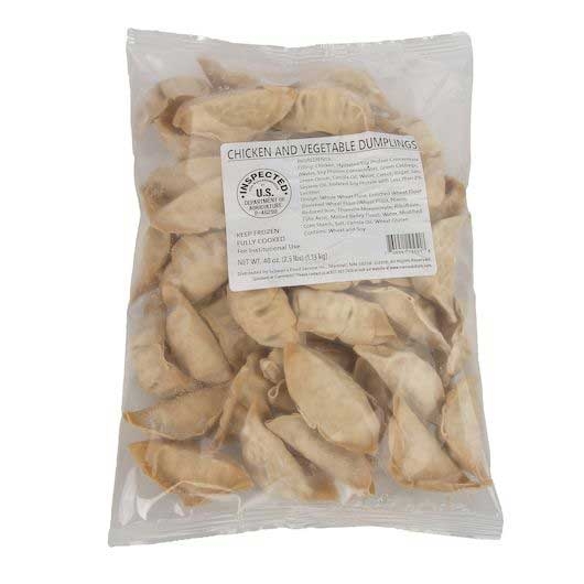 Chef One Whole Wheat Chicken and Vegetable Dumpling, 40 Ounce -- 8 per case