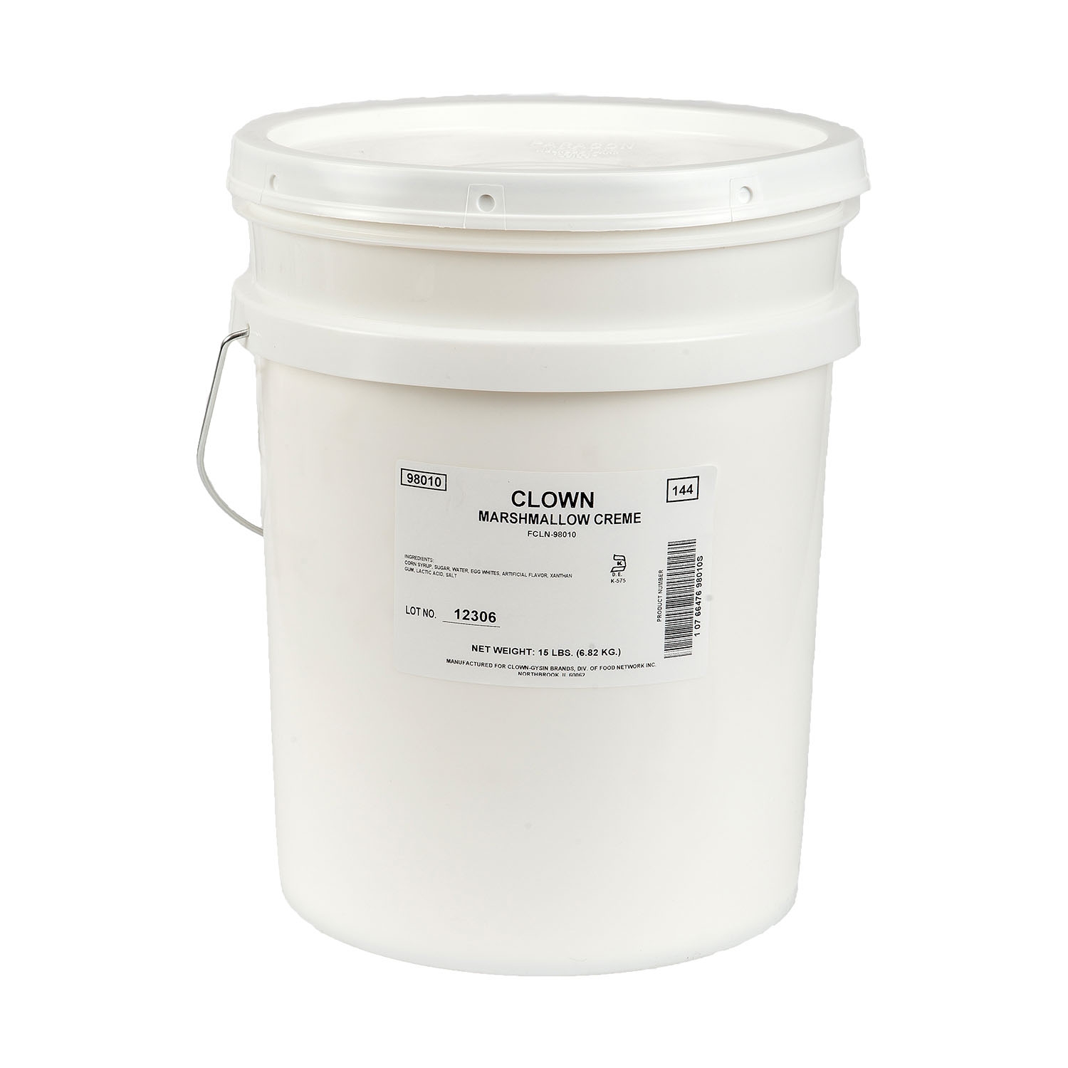 Clown Marshmallow Creme Topping, 5 Gallon