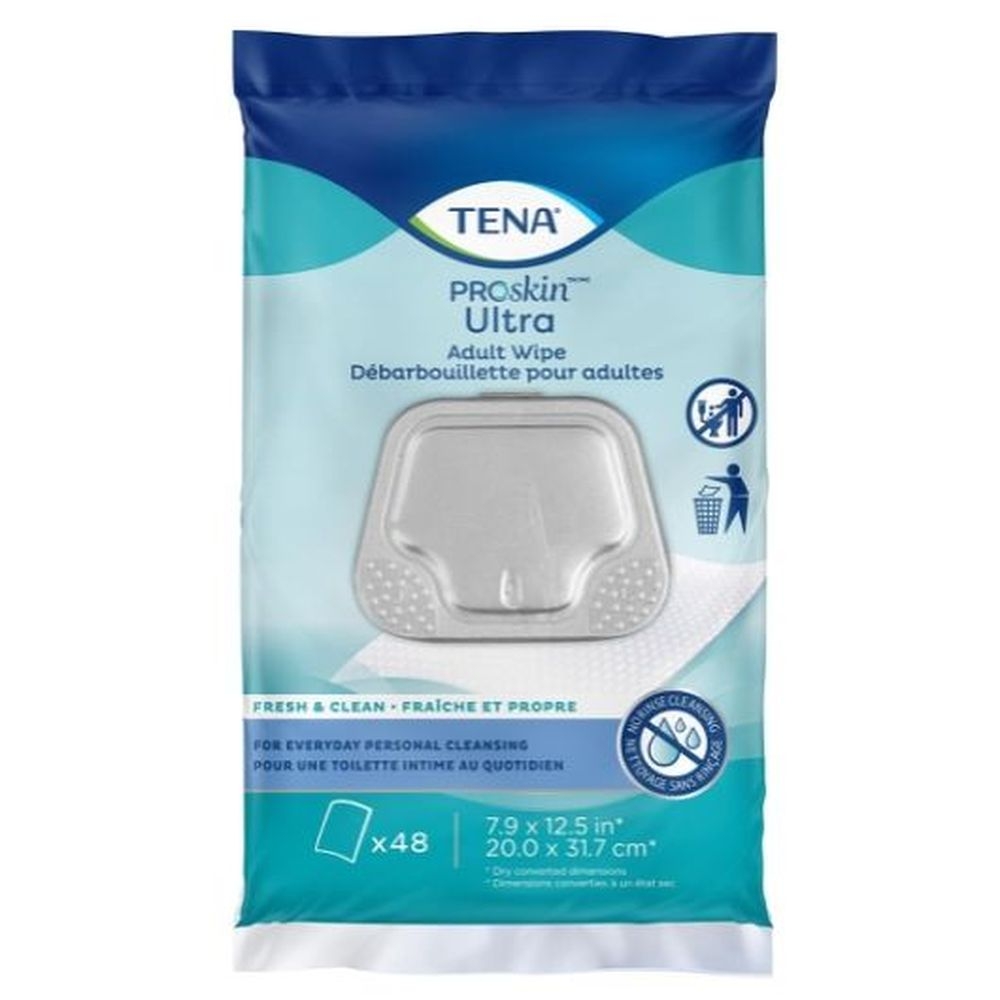 Tena Pro Skin Ultra Wipes, 48 count -- 4 per case