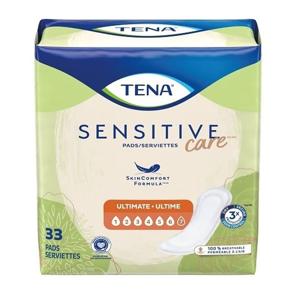 Tena Sensitive Care Ultimate Pads, 33 count -- 2 per case