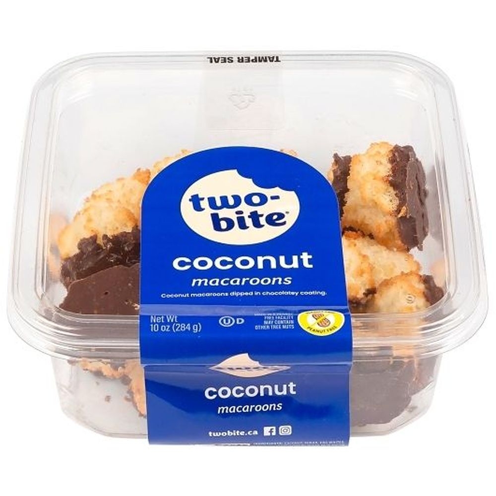 Two Bite Chocolate Dipped Macaroons, 10 Ounce - 24 per case