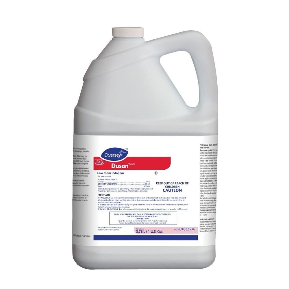Dusan Low Foaming Iodopher, 1 Gallon - 4 per case