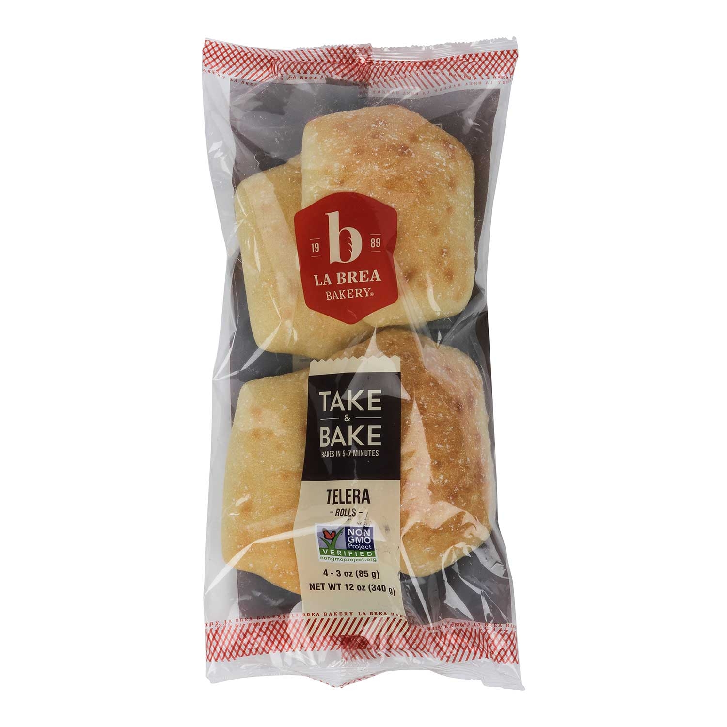 Labrea Bakery Take and Bake Telera Roll, 3 Ounce -- 48 per case.