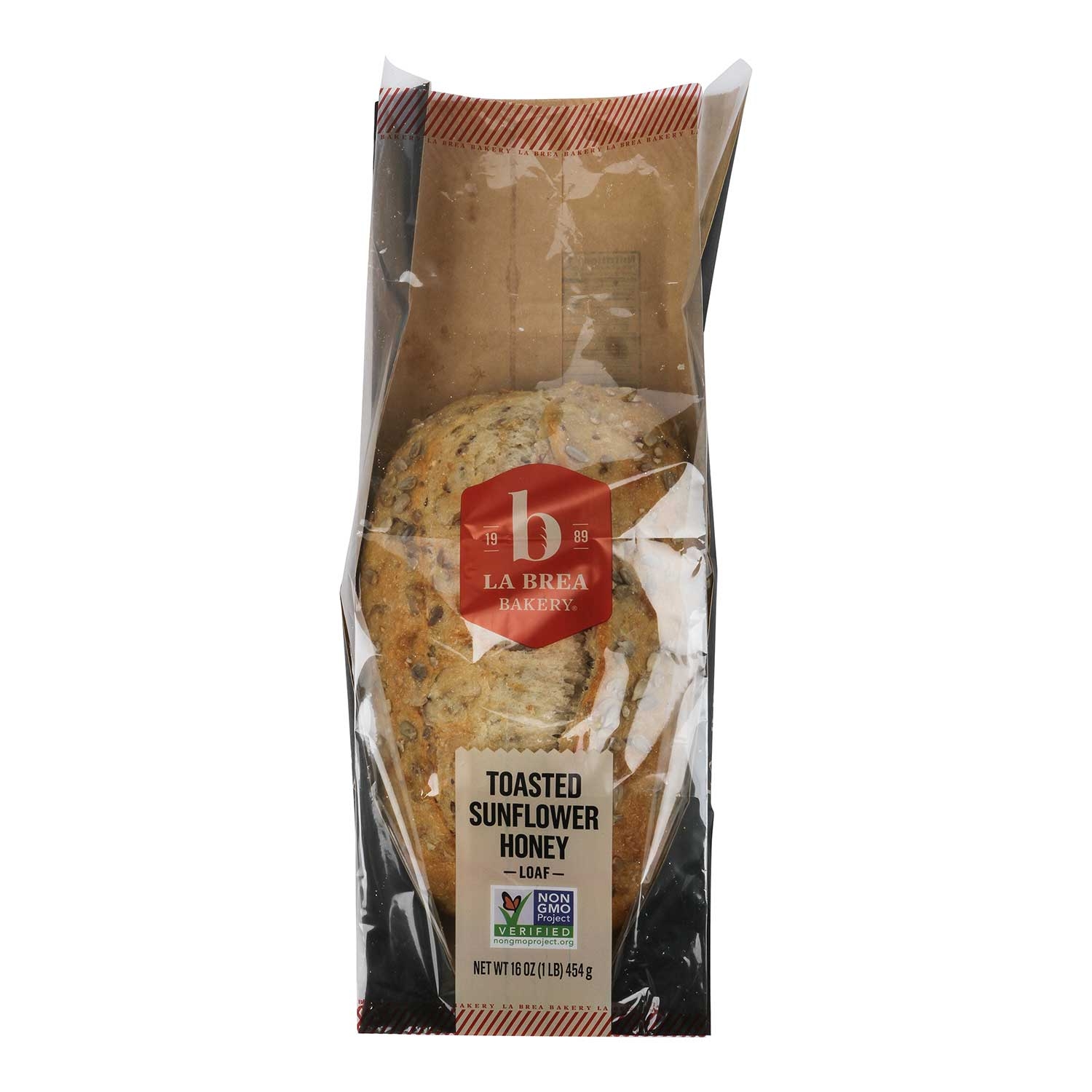 Labrea Bakery Limited Edition Toasted Sunflower Honey Bread Loaf, 16 Ounce -- 12 per case.