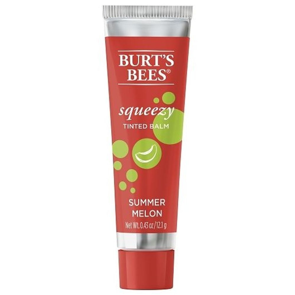 Burts Bees Squeezy Wax Summer Melon Tinted Lip Balm, 0.43 Ounce -- 36 per case
