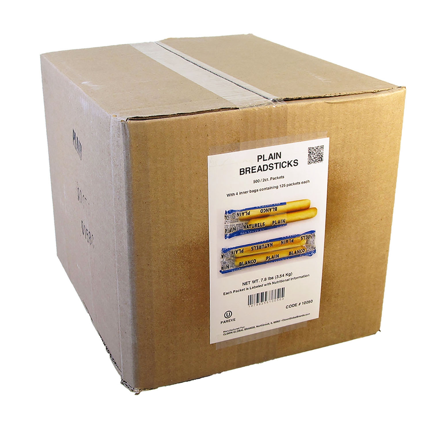 Clown Global Brands Plain Breadsticks, 2 per pack -- 500 packs per case