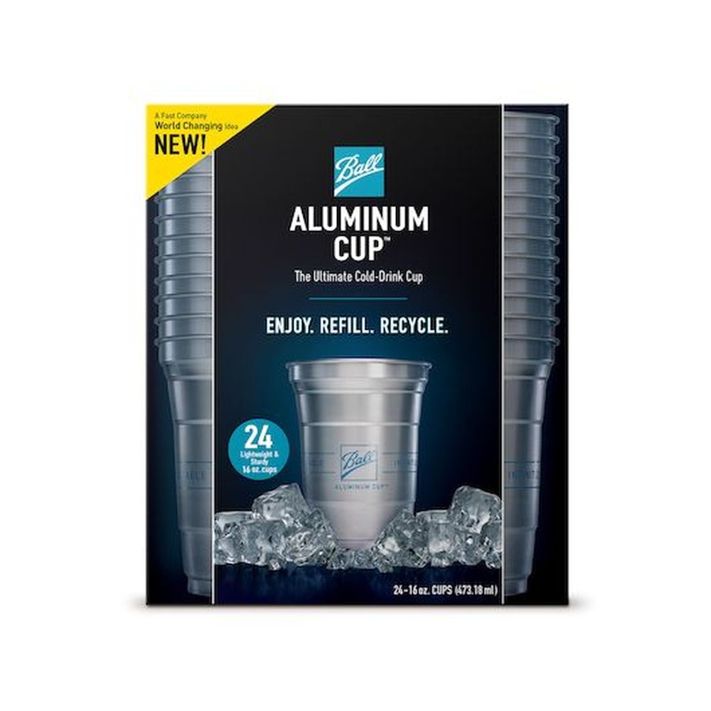 Ball Aluminum Cup, 16 Ounce - 24 per pack -- 5 packs per case