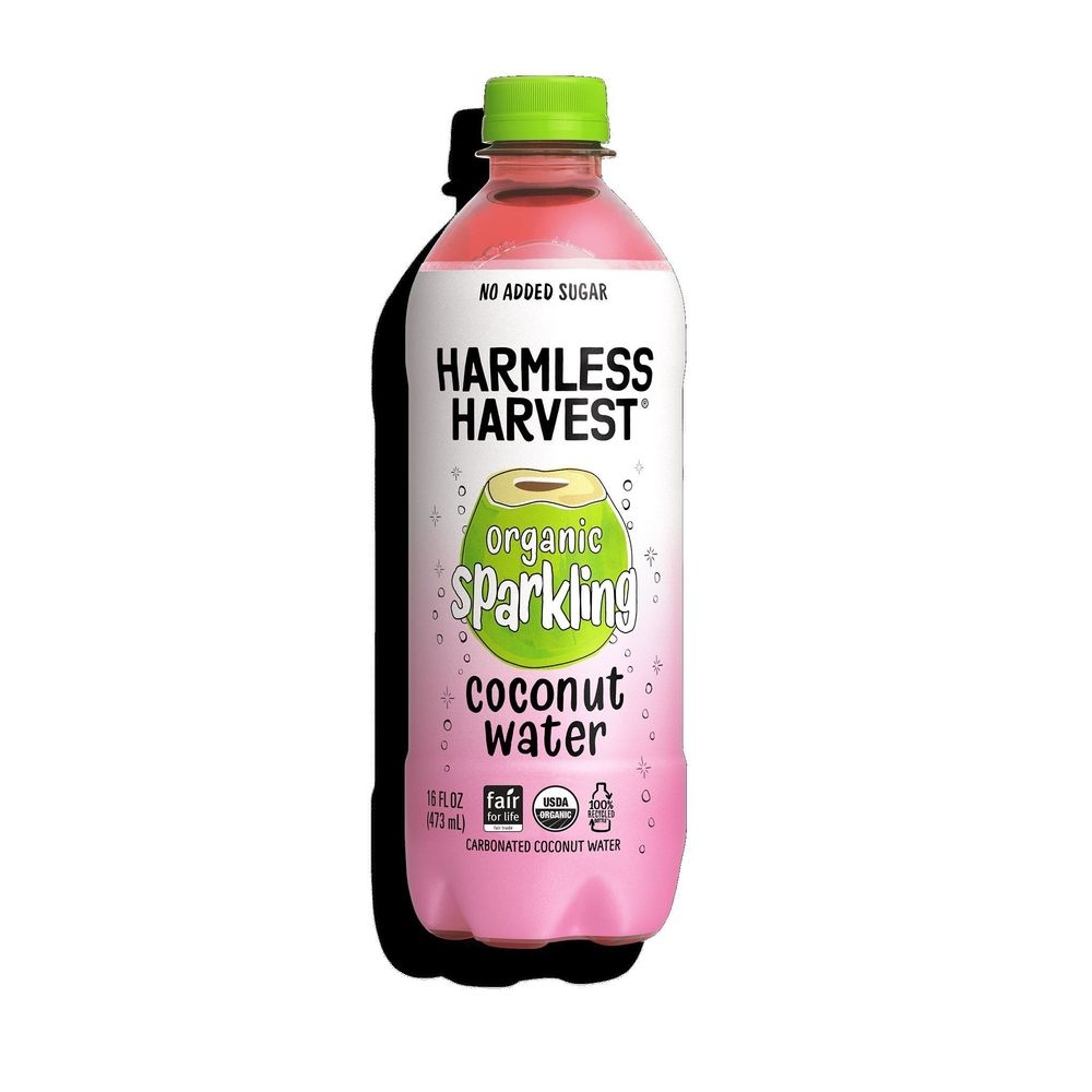 Harmless Harvest Organic Sparkling Coconut Water, 16 Fluid Ounce -- 6 per case