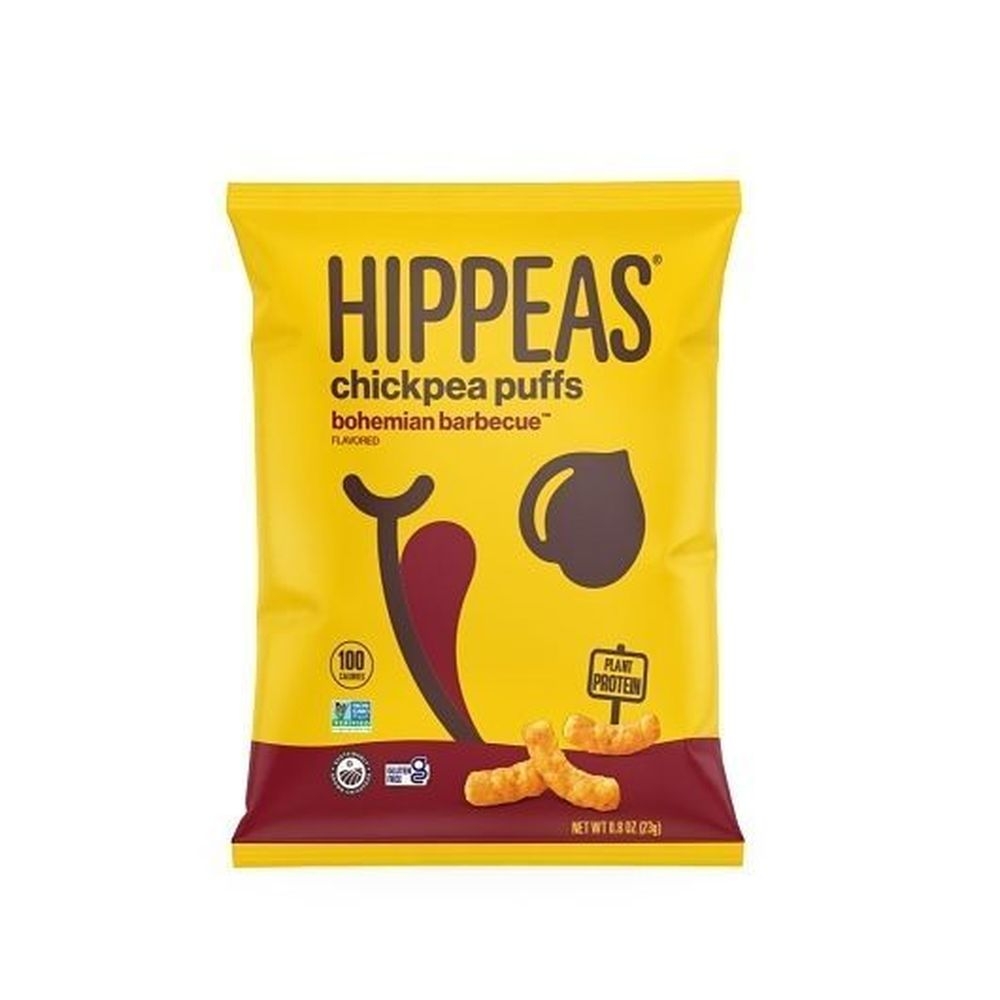 Hippeas Non Gmo Bohemian Bbq Chickpea Puffs, 0.8 Ounce -- 24 per case
