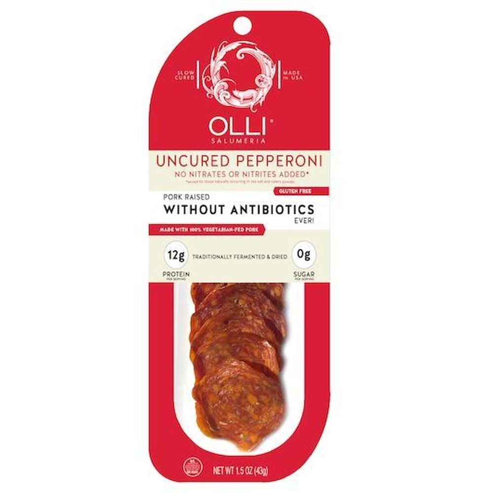 Olli Salumeria Uncured Pepperoni Sliced Chub, 1.5 Ounce -- 30 per case