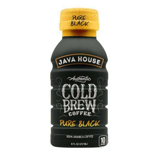 Java House Ready To Drink Pure Black Cold Brew Coffee, 8 Ounce -- 24 per case