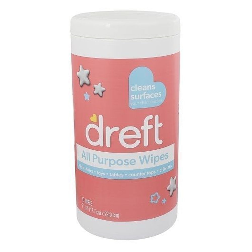 Dreft All-Purpose Wipes, 70 count -- 4 per case