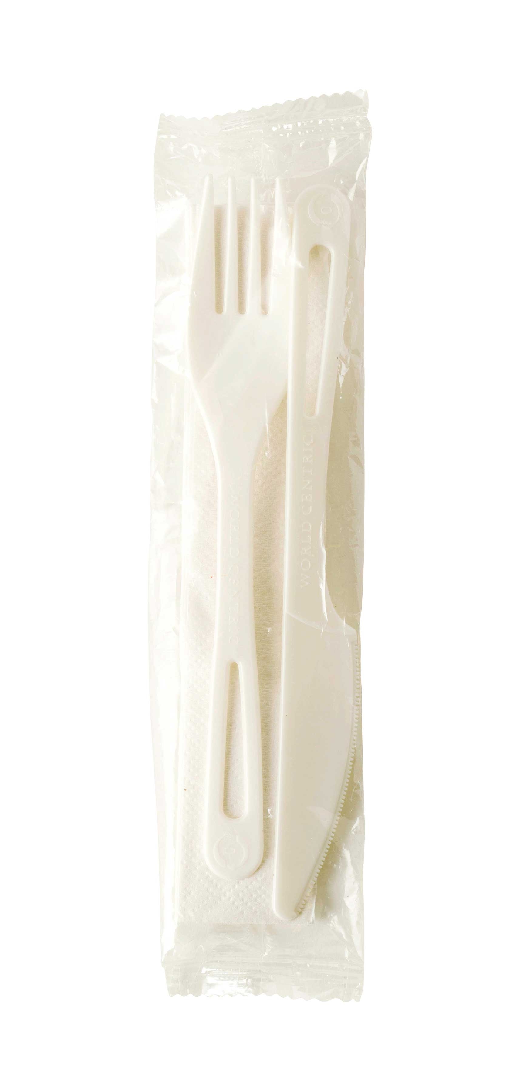 World Centric Compostable TPLA Assorted Cutlery -- 500 per case.