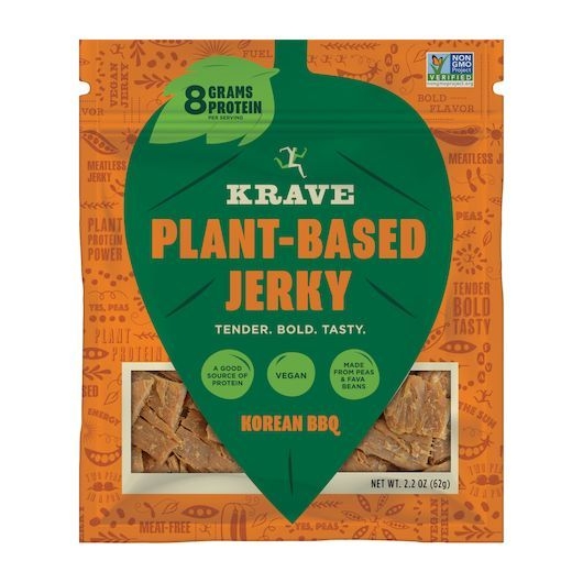 Krave Korean Bbq Plant Based Jerky, 2.2 Ounce -- 8 per case