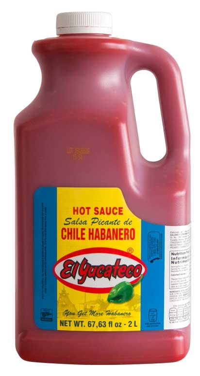 El Yucateco Red Habanero Hot Sauce, 67.63 Fluid Ounce -- 2 per case