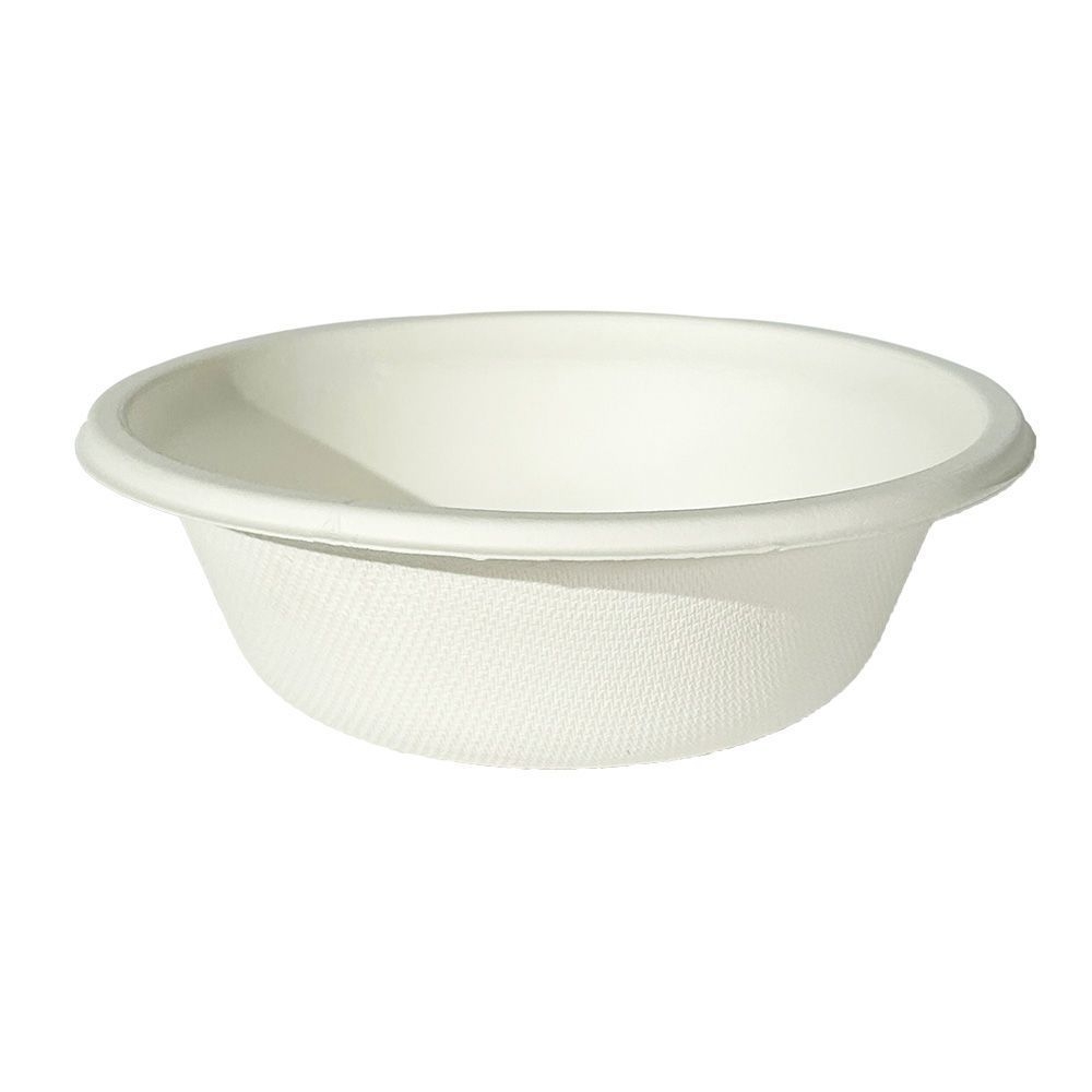 Empress Earth Natural White Heavy Weight Bagasse Bowl, 12 Ounce Capacity -- 1000 per case.