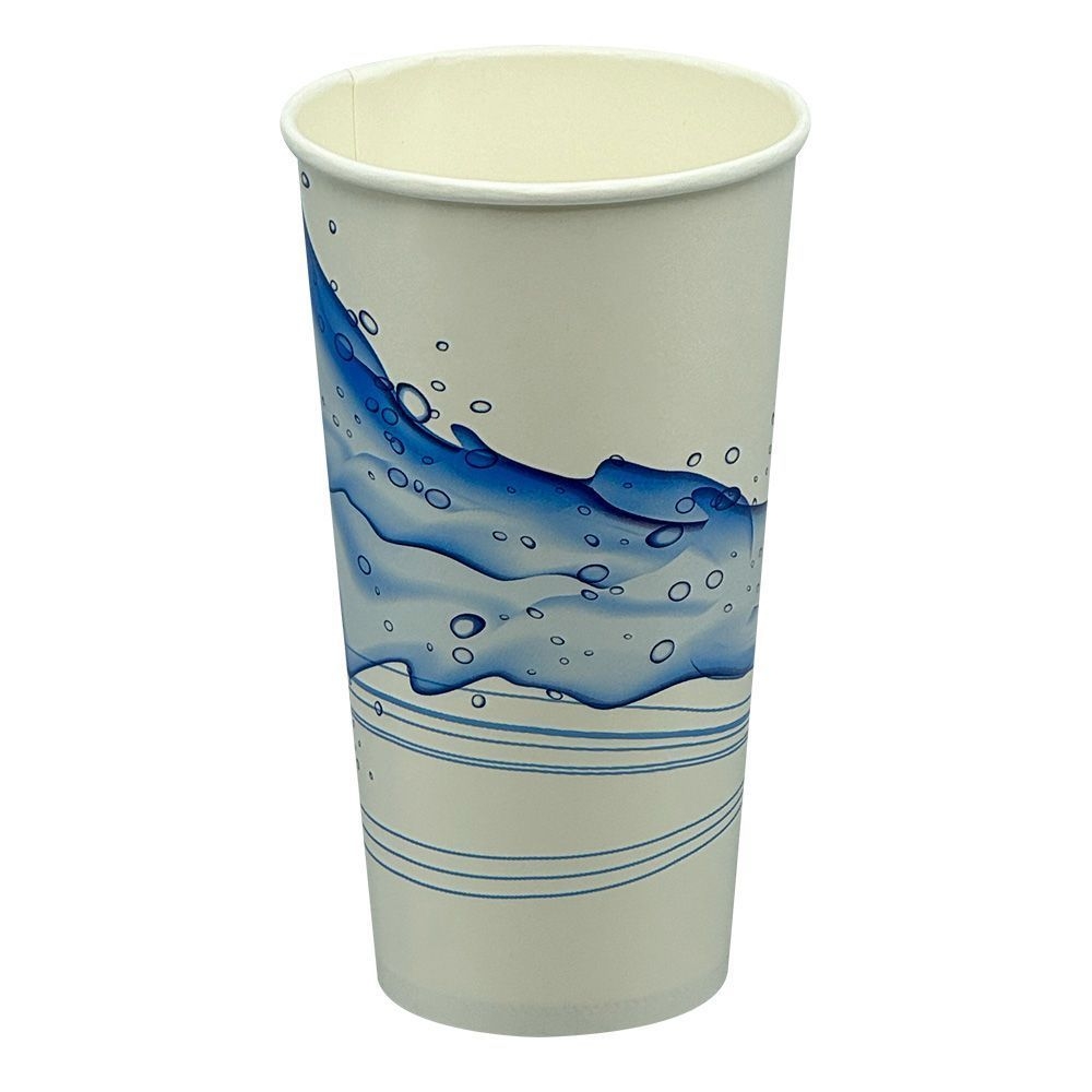 Empress Cool Wave Stock Print Paper Cold Cup, 32 Ounce Capacity -- 500 per case.
